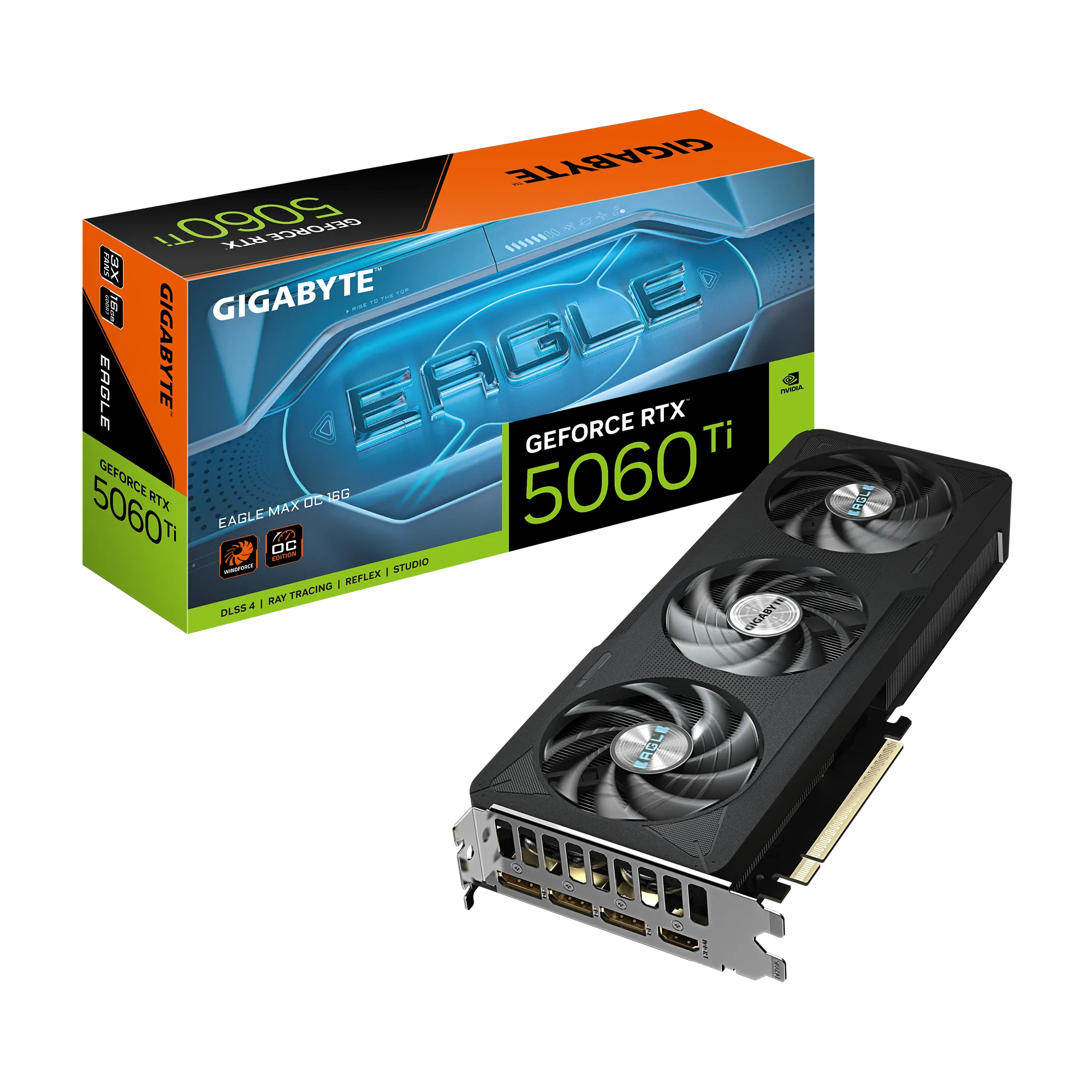 Placa de Video Gigabyte RTX 5060 Ti Eagle Max 8GB OC