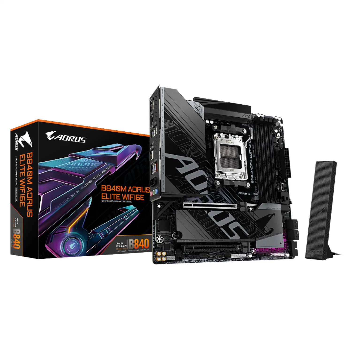 MOTHERBOARD GIGABYTE B840M AORUS ELITE WIFI 6E DDR5