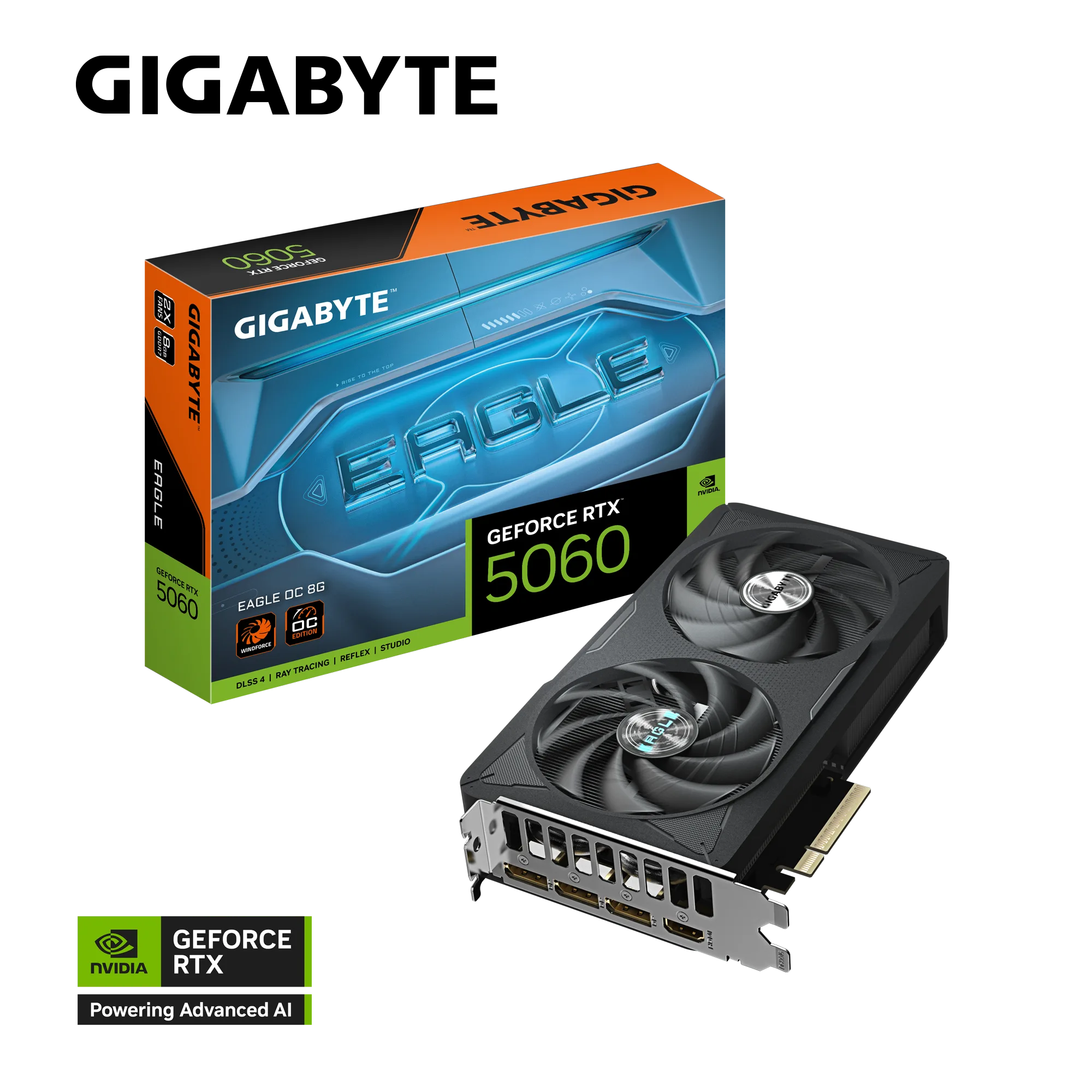 PLACA DE VIDEO GIGABYTE RTX 5060 EAGLE OC 8GB