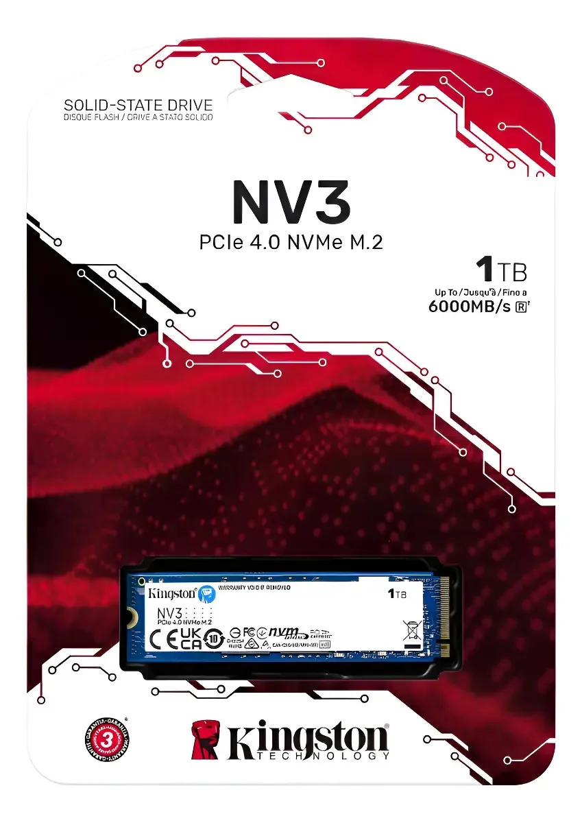 DISCO SOLIDO SSD 1TB KINGSTON NV3 M2 2280