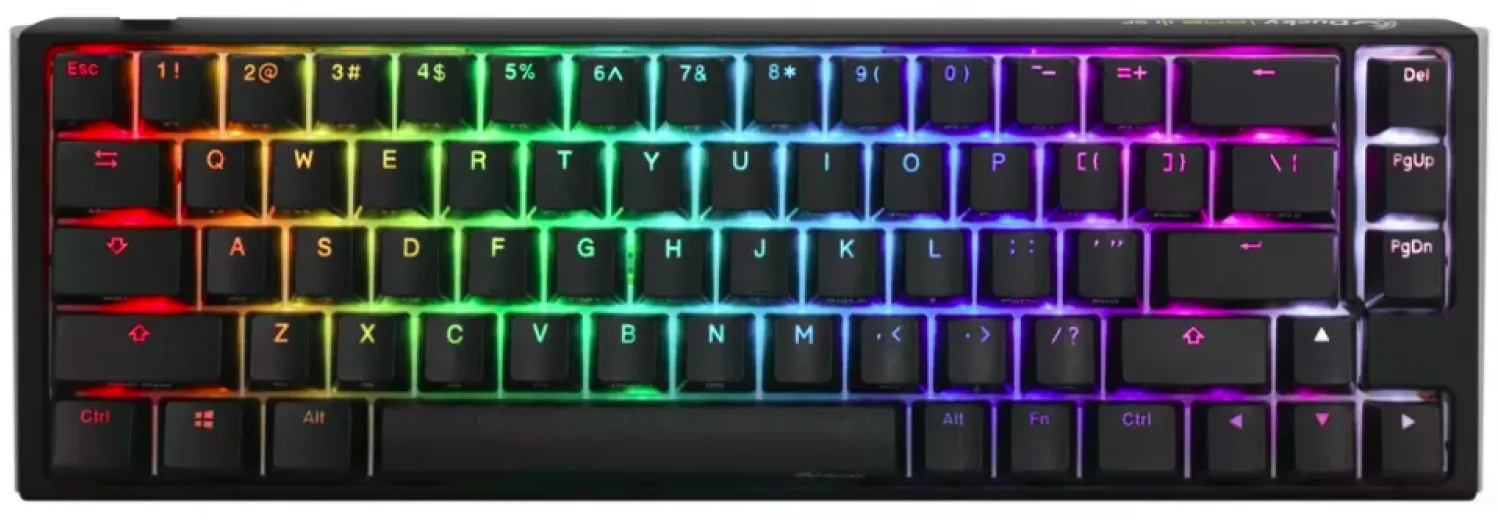 TECLADO MECANICO DUCKY ONE 3 SF 65 HOTSWAP CHERRY MX BROWN RETROILUMINADO RGB NEGRO