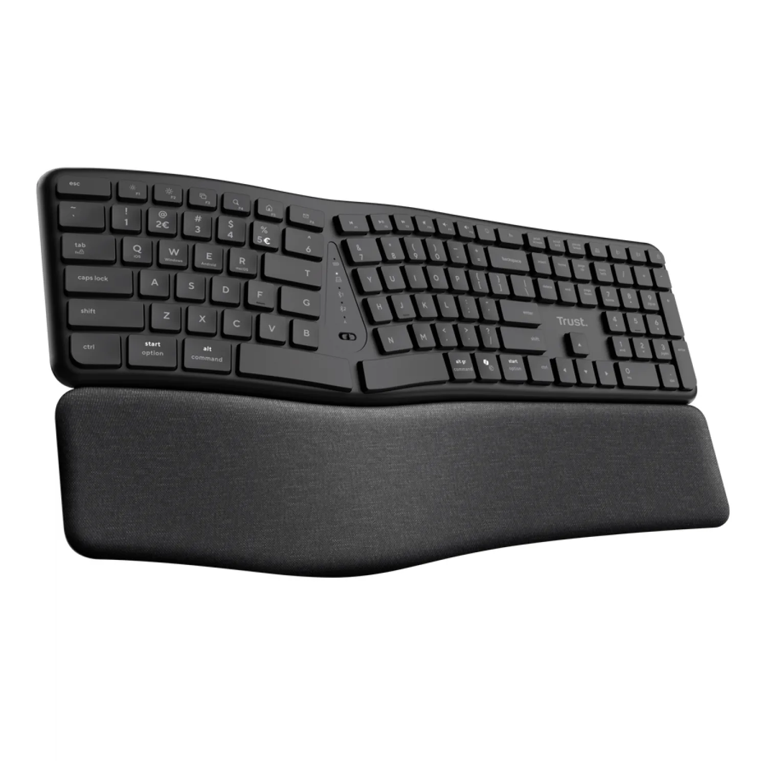 TECLADO TRUST KEYRA ERGO MULTI WIRELESS US