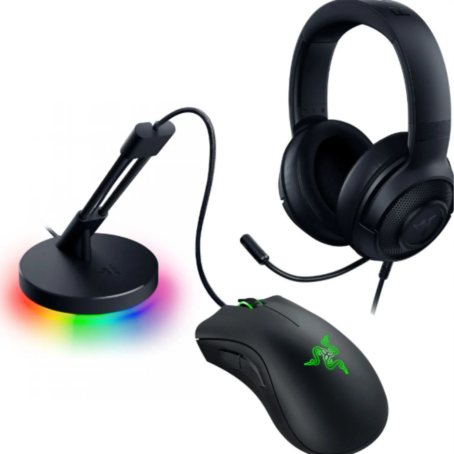RAZER GAME ON BUNDLE MOUSE + AURICULAR + BUNGEE