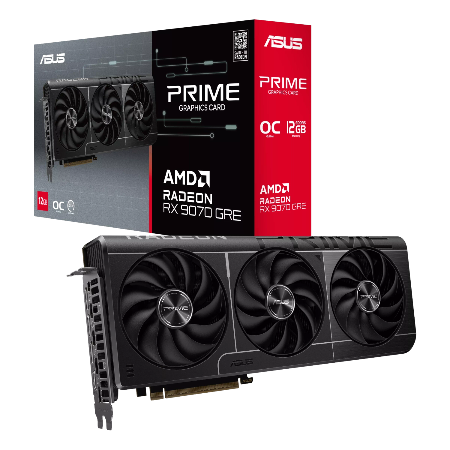 PLACA DE VIDEO ASUS PRIME RX 9070GRE O12GB