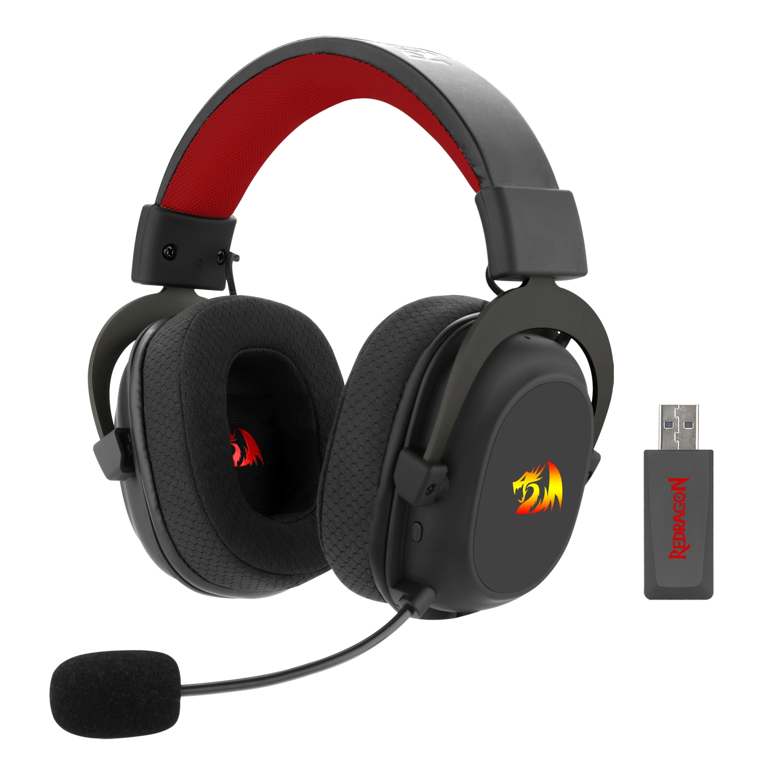 AURICULAR INALÁMBRICO REDRAGON ZEUS PRO H510 NEGRO