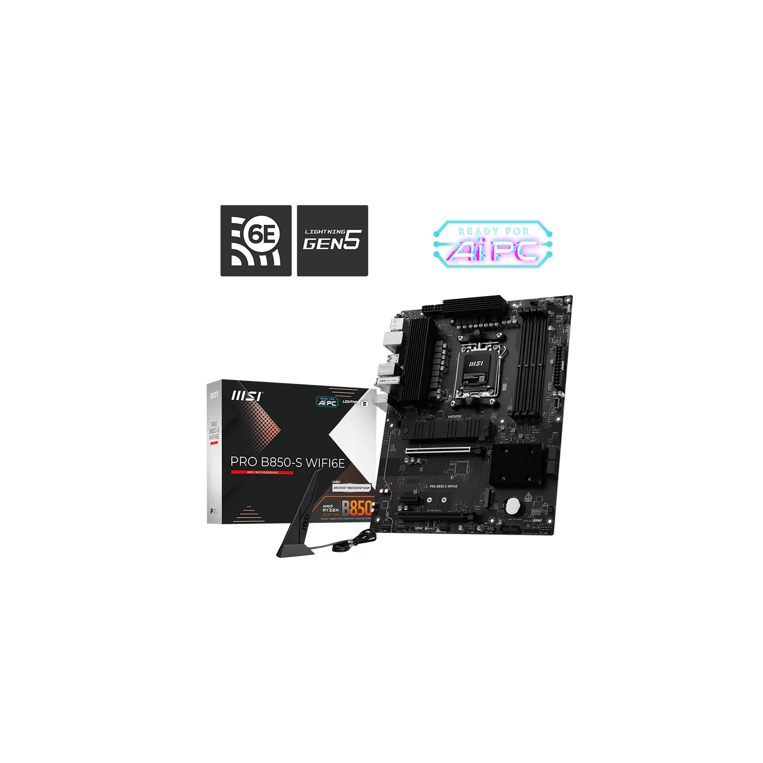 MOTHERBOARD MSI PRO B850-S WIFI6E AM5 DDR5