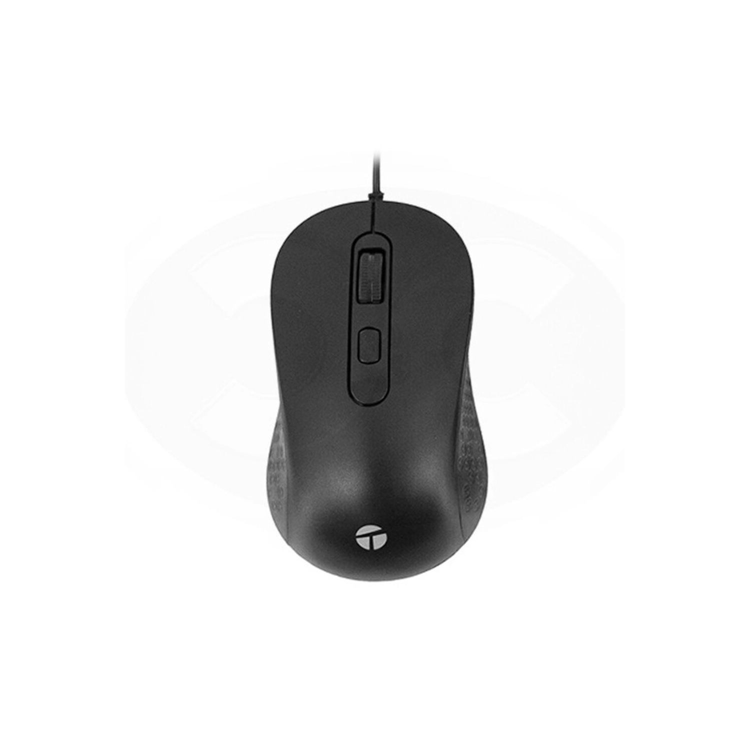 MOUSE TEROS TE-1229S ÓPTICO USB 2000 DPI 4 BOTONES NEGRO