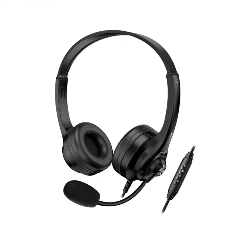 Auricular + Mic Headset Genius Hs-235u Usb A+c Black — foto 2