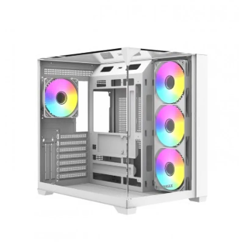 Gabinete Gamer Raidmax Infinita I620 Fishtank Argb Glass White — foto 2
