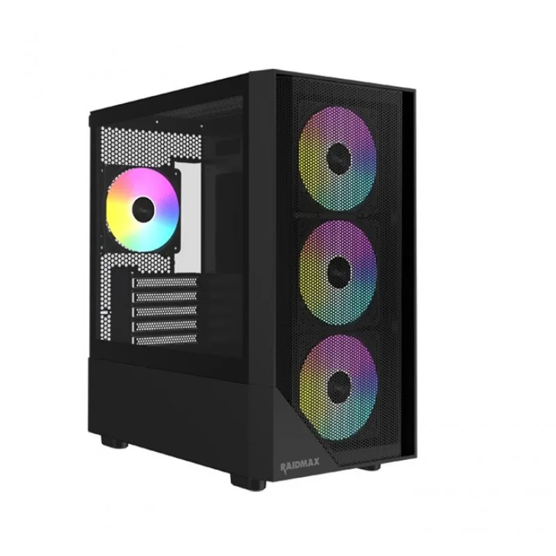 Gabinete Gamer Raidmax Meshian Series X609 Microatx Black — foto 3