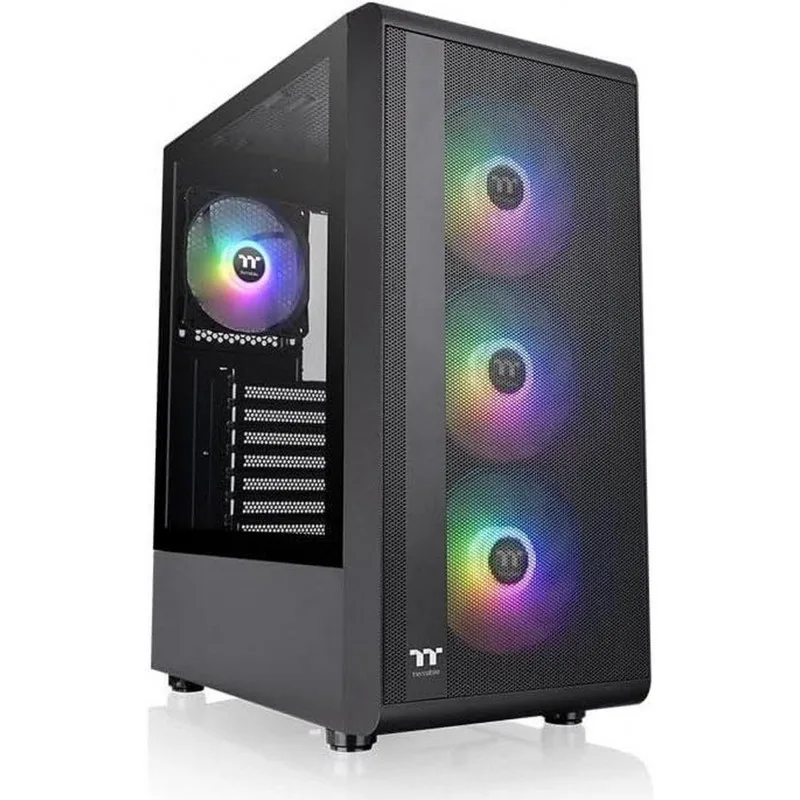 Gabinete Thermaltake S200 Plus Tg Argb Black Tempered Glass — foto 3