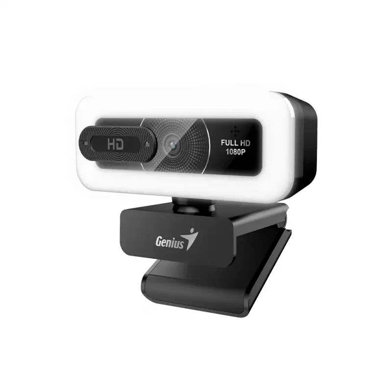 Webcam Genius Facecam Light Black Con Luz Fhd Usb-c/a — foto 2
