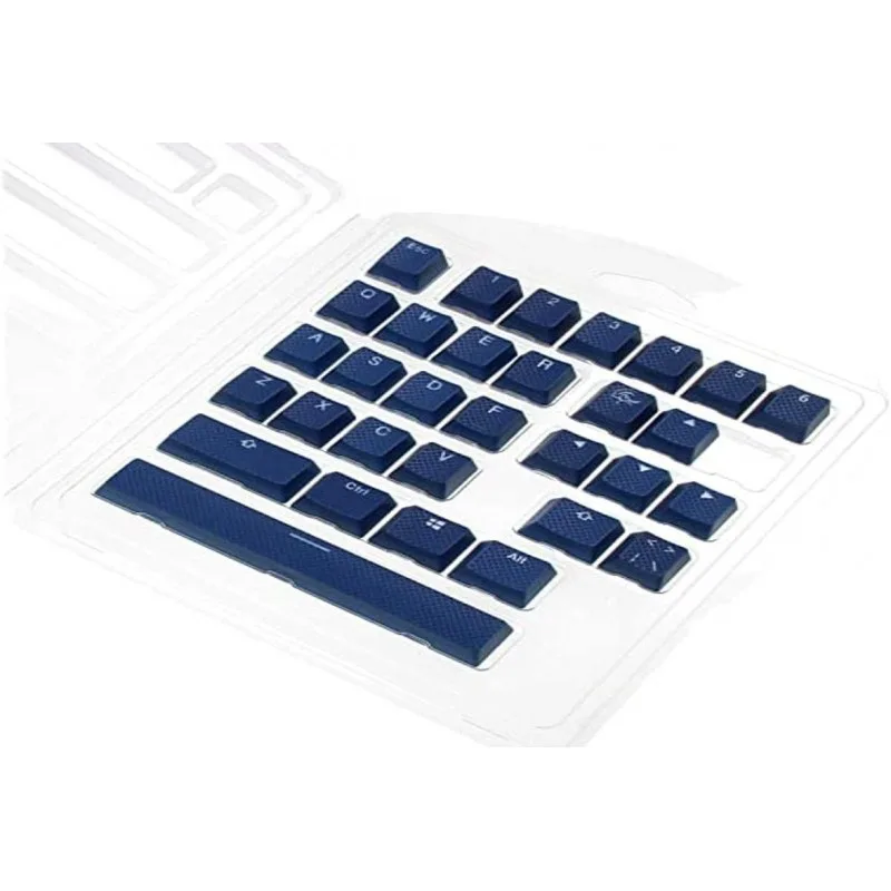 DUCKY RUBBER KEYCAP 31 KEYS RUBBER SEAMLESS DOUBLE SHOT NAVY BLUE COLOR — foto 2