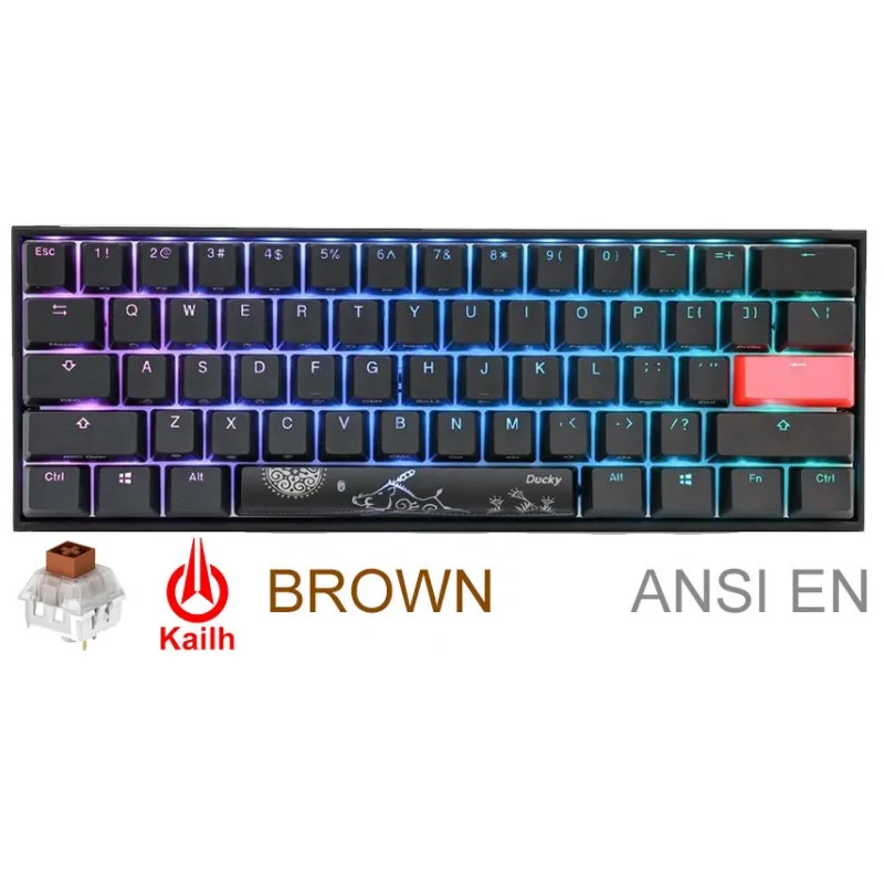 TECLADO GAMER DUCKY MECHA MINI V2 RGB Kailh BOX Brown PBT DOUBLE-SHOT — foto 2