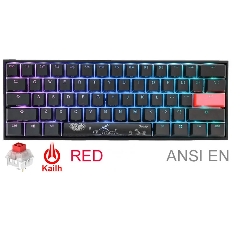 TECLADO GAMER DUCKY MECHA MINI v2 RGB Kailh BOX Red PBT DOUBLE-SHOT — foto 2
