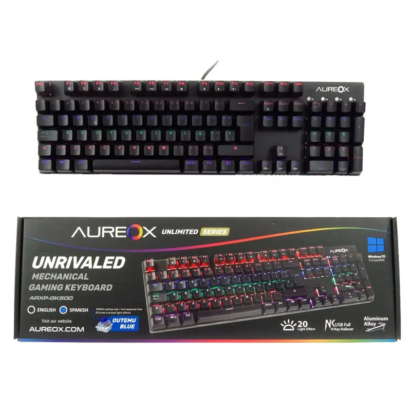 TECLADO MEC AUREOX UNRIVAILED GAMING GK600