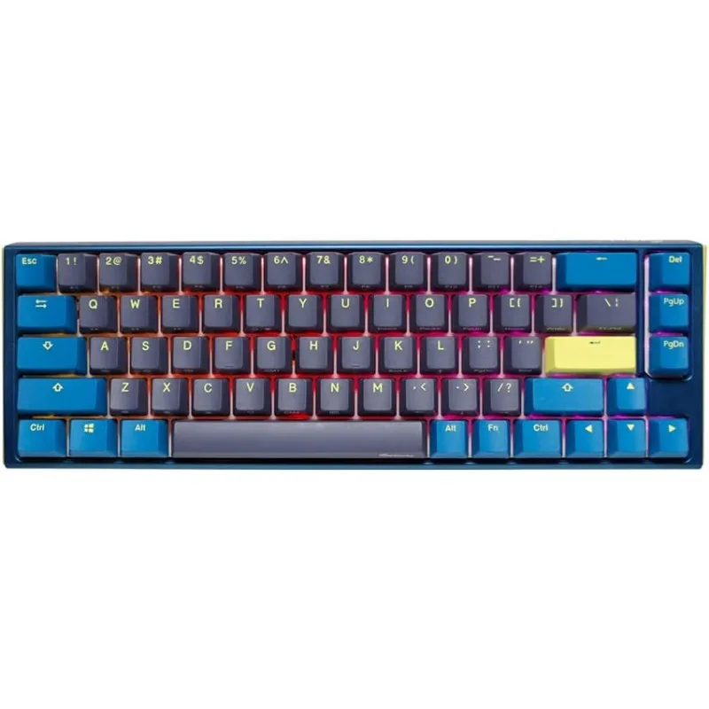 TECLADO MECANICO DUCKY ONE 3 DAYBREAK SF TECLAS AZULESCLEAR INTERRUPTOR INGLES PBT DOBLE DISPARO SIN COSTURAS CARCASA SUPERIOR AZUL CARCASA INFERIOR G — foto 2