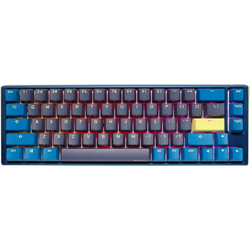 TECLADO MECANICO DUCKY ONE 3 DAYBREAK SF TECLAS AZULESINTERRUPTOR AZUL INGLES PBT DOBLE DISPARO CONTINUO TECLAS AZULES CAJA SUPERIOR AZUL CAJA INFERIO — foto 2