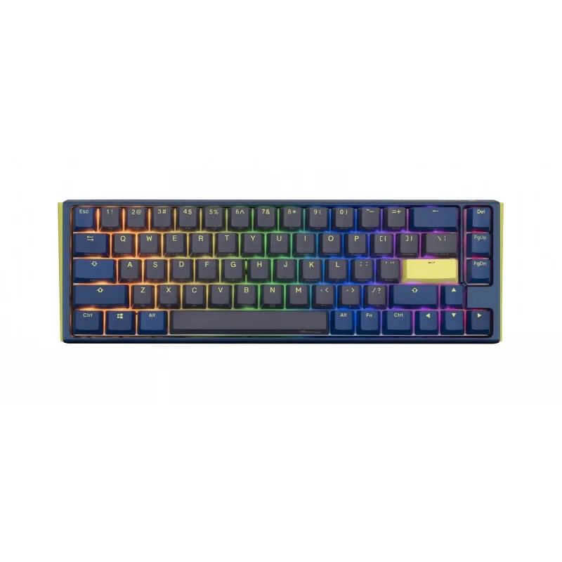 TECLADO MECANICO DUCKY ONE 3 DAYBREAK SF TECLAS AZULESINTERRUPTOR ROJO SILENCIOSO INGLES PBT DOBLE DISPARO SIN COSTURAS ESTUCHE SUPERIOR AZUL ESTUCHE — foto 2