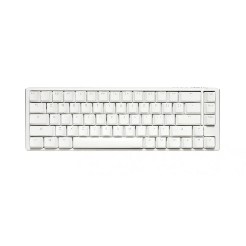 TECLADO MECANICO DUCKY ONE 3 SF TECLAS BLANCAS INTERRUPTOR MARRON INGLES PBT DOBLE DISPARO SIN COSTURAS — foto 2