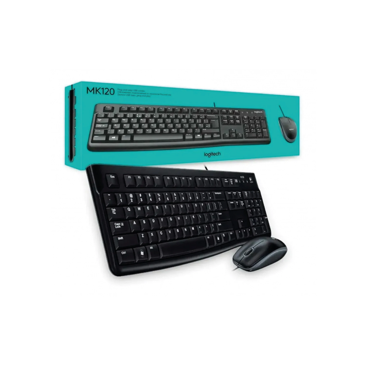 TECLADO+MOUSE LOGITECH MK120 BLACK 920-004428