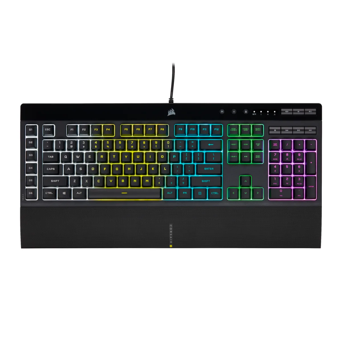 TECLADO CORSAIR K55 RGB PRO GAMING MACRO KEY (1835)