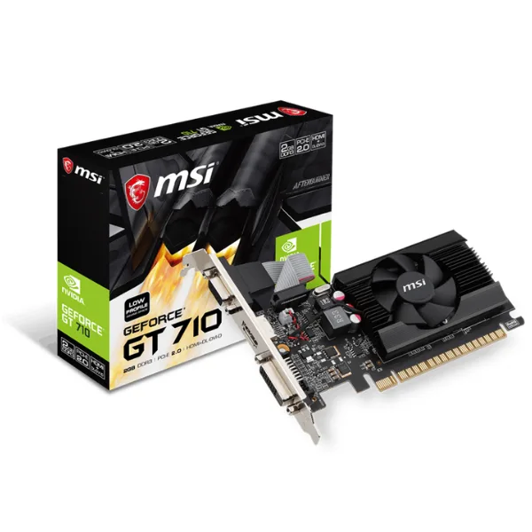 PLACA DE VIDEO MSI NVIDIA GEFORCE GEFORCE GT 710 2GD3 LP