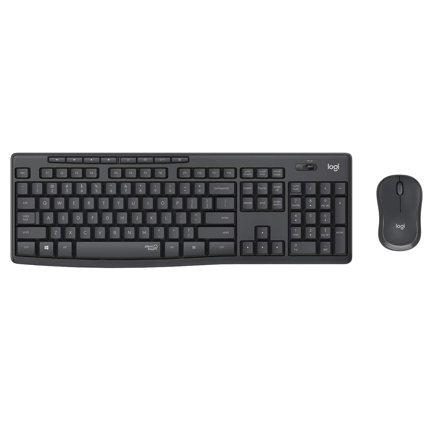 TECLADO+MOUSE LOGITECH WIR MK295 SILENT BLK 920-009792