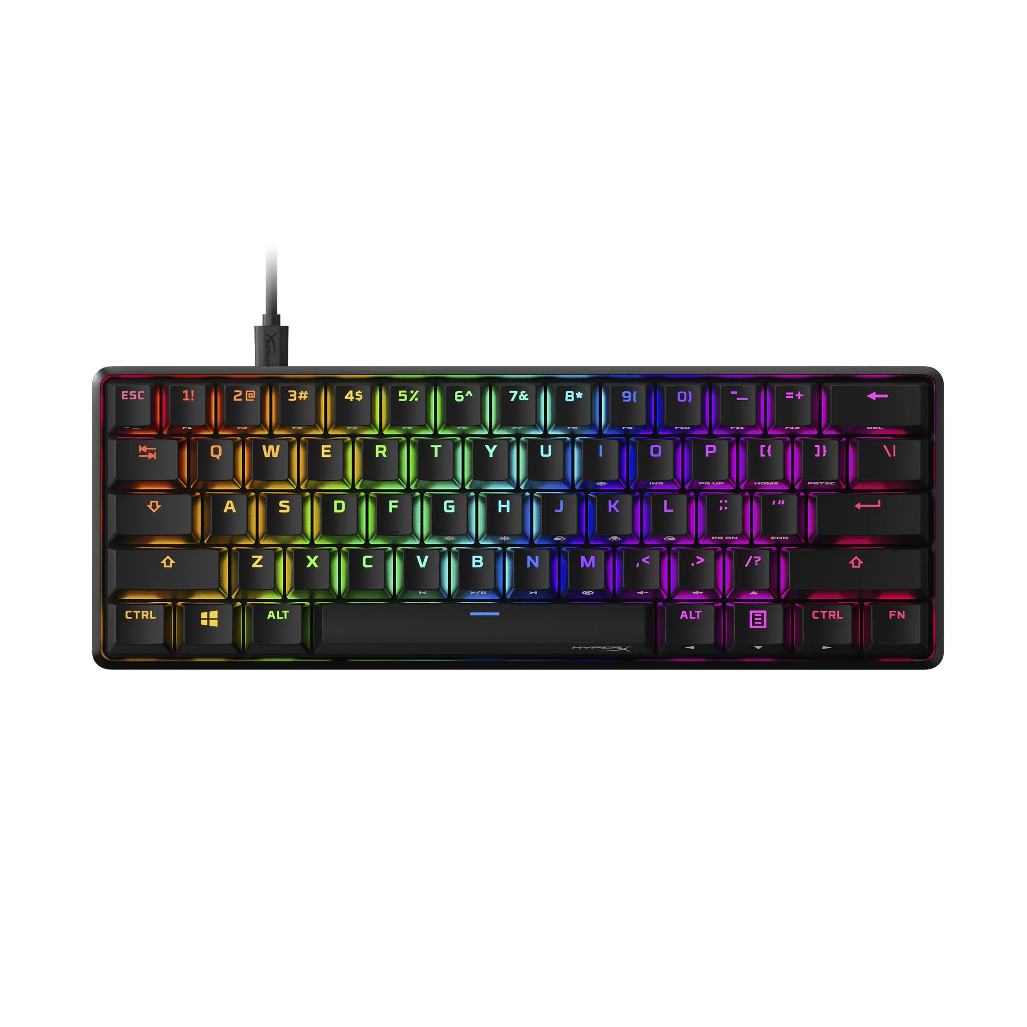TECLADO HYPERX ALLOY ORIGINS 60 SWITCH HYPERX HKBO1S-RB-US/G (8948)