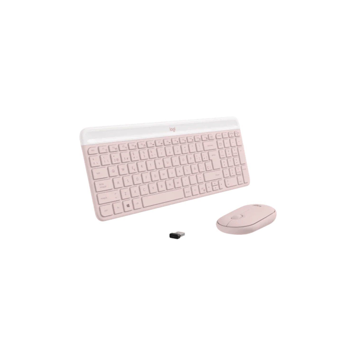 TECLADO+MOUSE LOGITECH WIR MK470 SLIM ROSE 920-011312