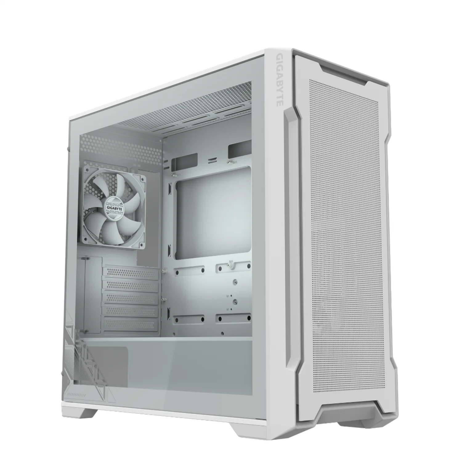 GABINETE GIGABYTE C102 GLASS ICE TG MID-TOWER FAN X2 WHITE (4842)