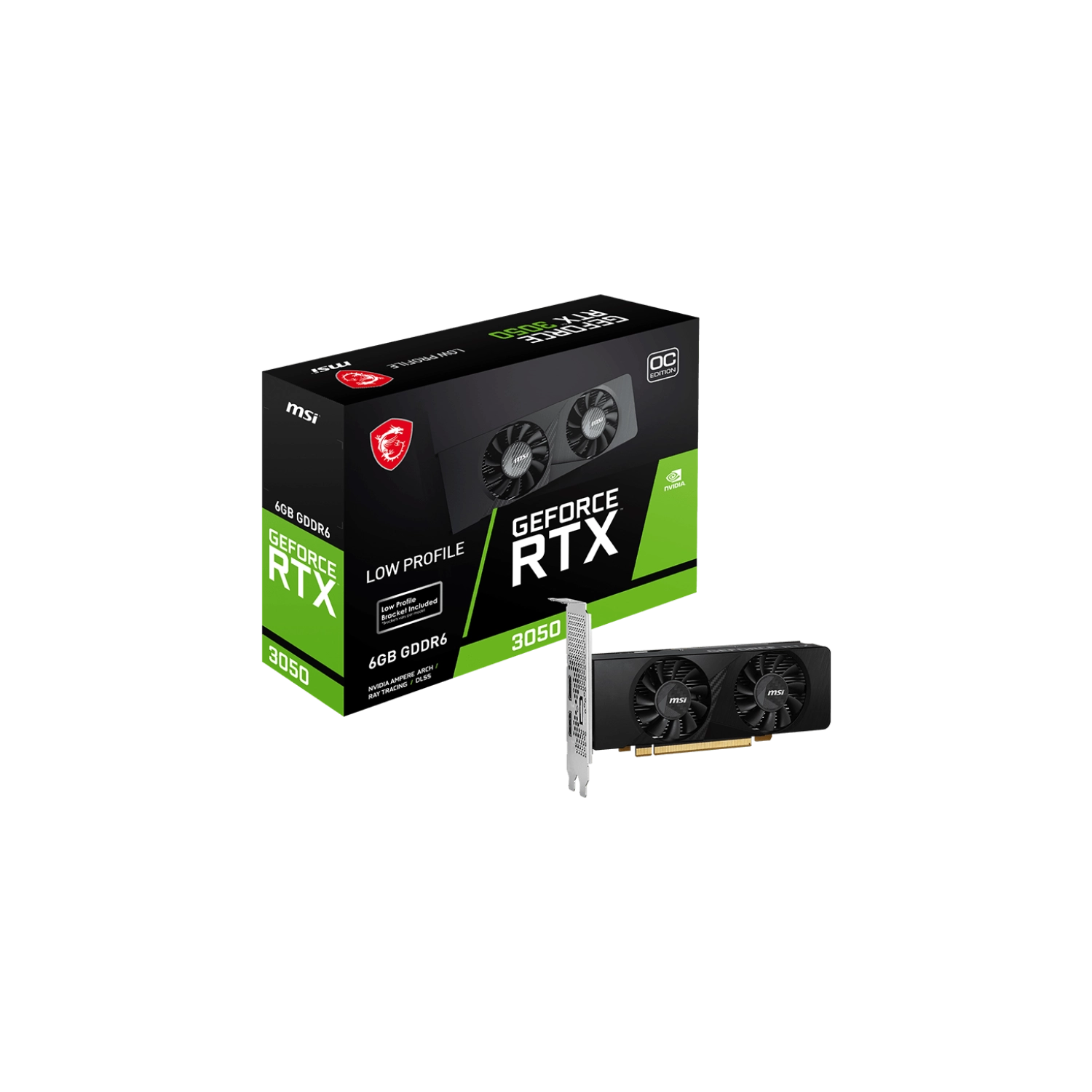 VGA MSI GEFORCE RTX 3050 LP 6G OC (6828)