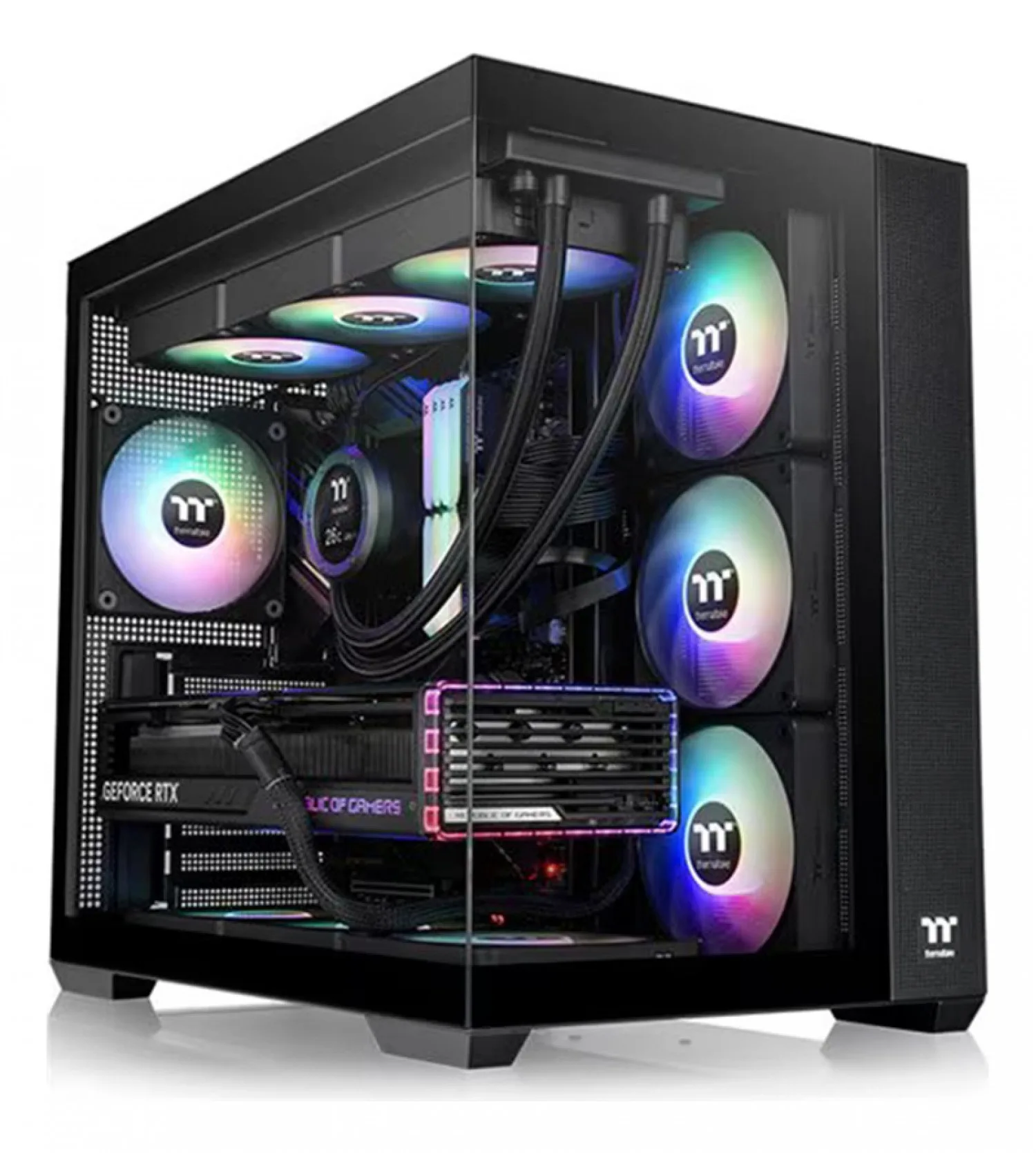 GABINETE TT VIEW 380 MID-TOWER TG X2 FAN ARGB X4 BLACK (5295)