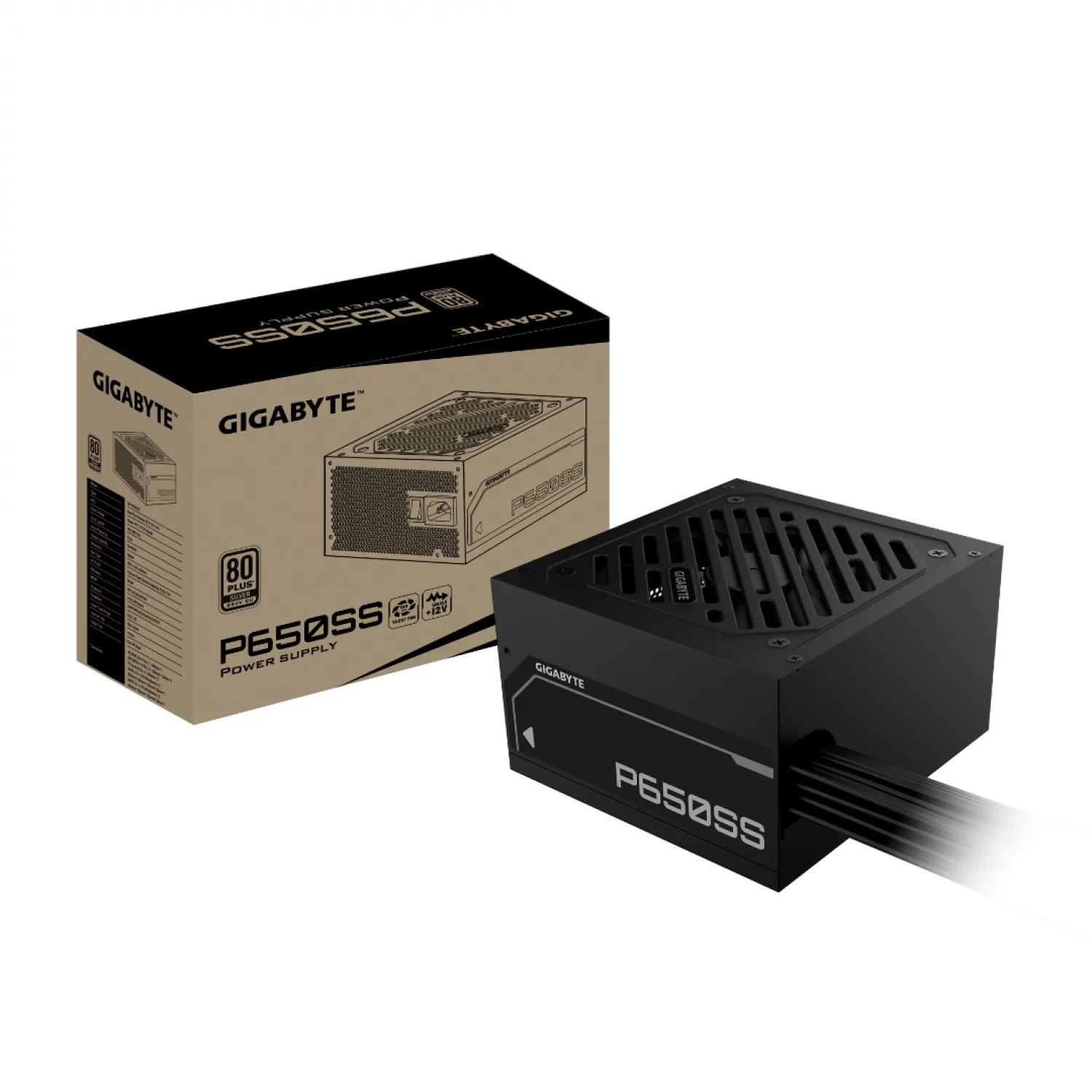 FUENTE GIGABYTE 650W 80 PLUS SILVER BLACK (5122)