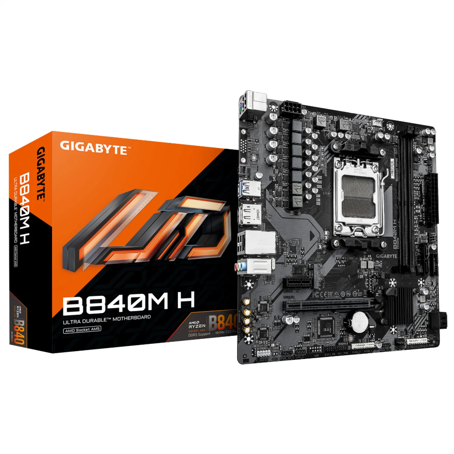 MOTHER GIGABYTE B840M H DDR5 AM5 (SERIE 7000/8000/9000) (7880)
