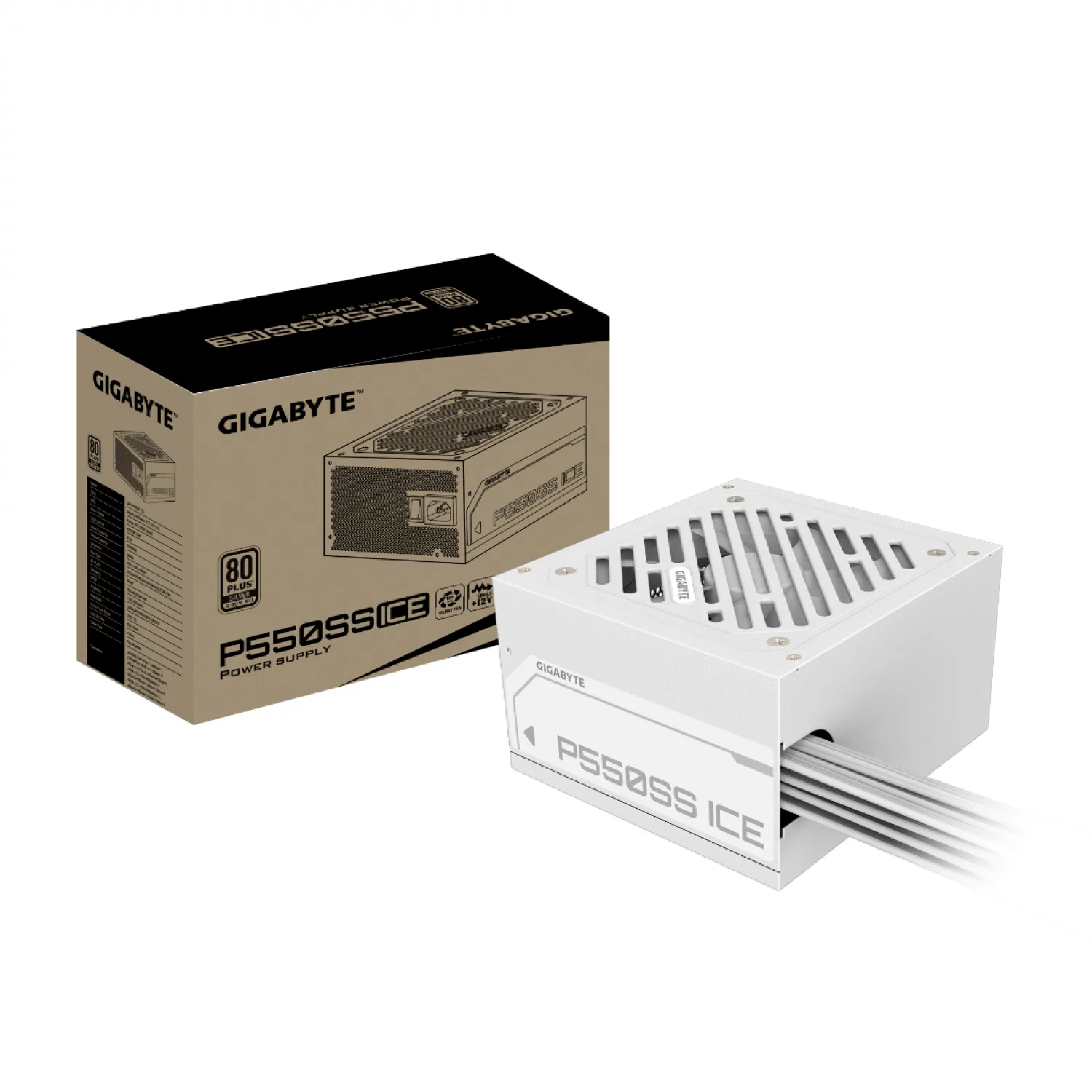 FUENTE GIGABYTE P550S 550W 80 PLUS SILVER BLANCA