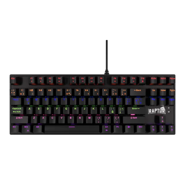 TECLADO RAPTOR FIRECLAW M87 MECANICO RETROILUMINADO SWITCH RED OUTEMU (2146)