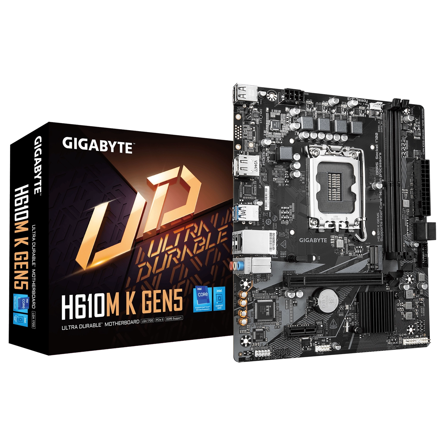 MOTHER GIGABYTE H610M K GEN5 DDR5 1700 (12VA/13VA/14VA GEN) (0149)