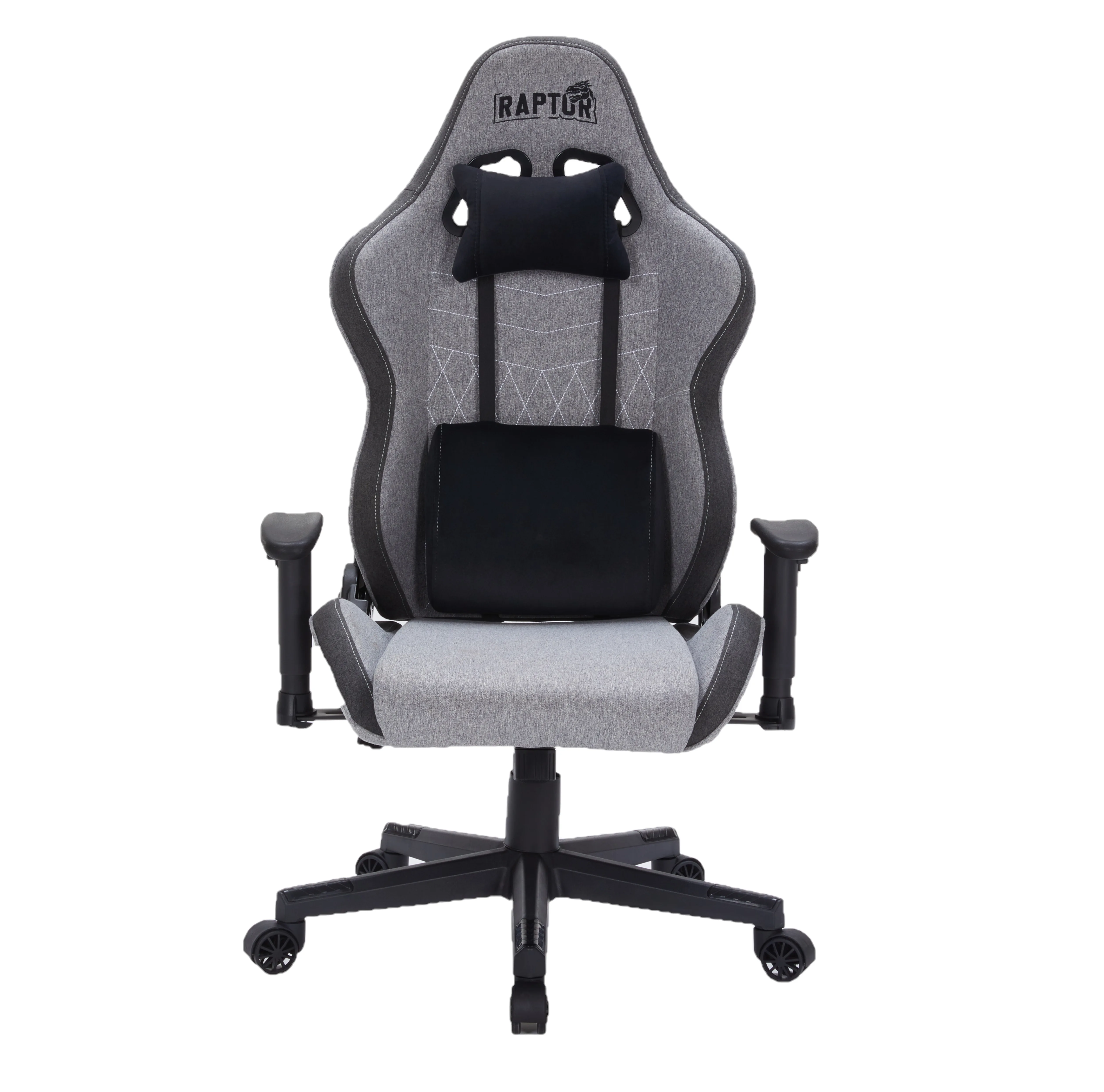 SILLA GAMER RAPTOR THRONE R1 TELA GRIS (7251)
