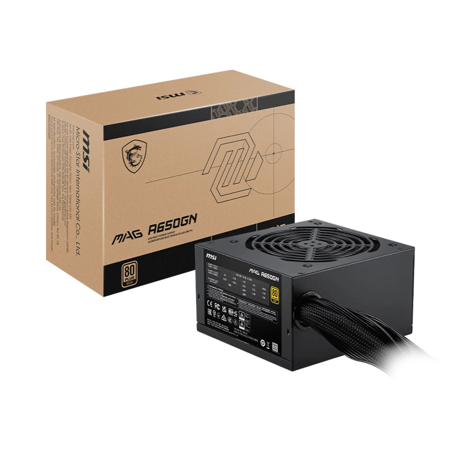 FUENTE MSI MAG A650GN 650W 80 PLUS GOLD (8535)