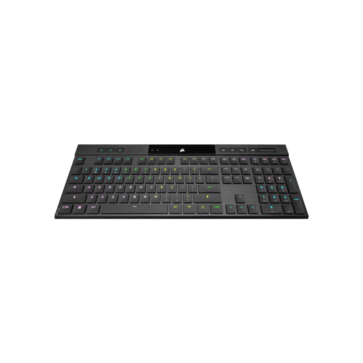 TECLADO CORSAIR K100 RGB MECANICO SWITCH CHERRY MX ULTRA LOW PROFILE BLACK WIRELESS