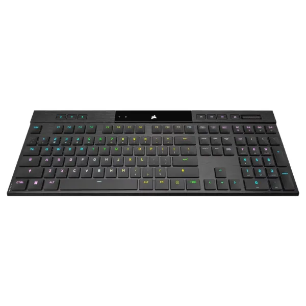 TECLADO CORSAIR K100 AIR RGB MECANICO SWITCH CHERRY MX ULTRA LOW PROFILE BLACK WIRELESS (5176)