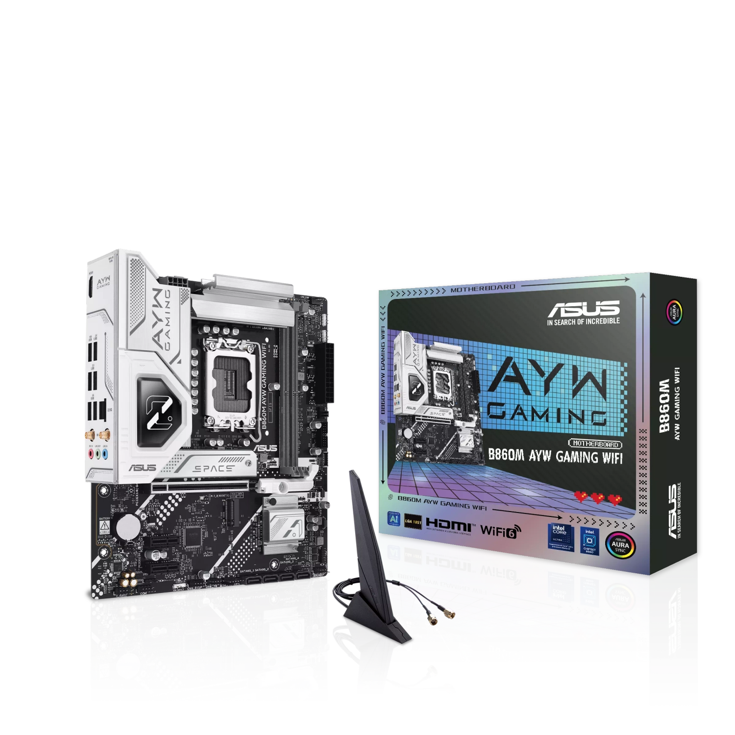 MOTHERBOARD ASUS B860M AYW GAMING WIFI LGA1851 DDR5