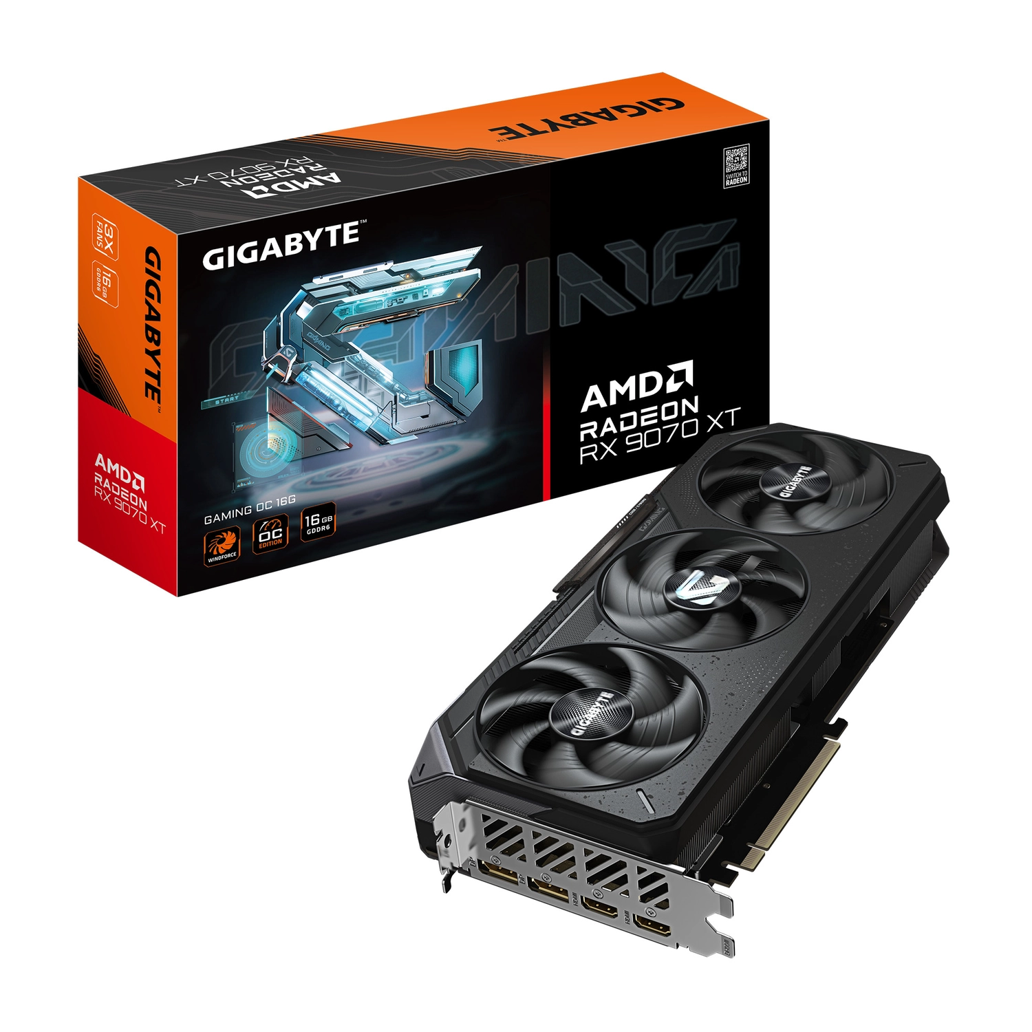 PLACA DE VIDEO GIGABYTE RADEON RX 9070XT GAMING OC 16GB