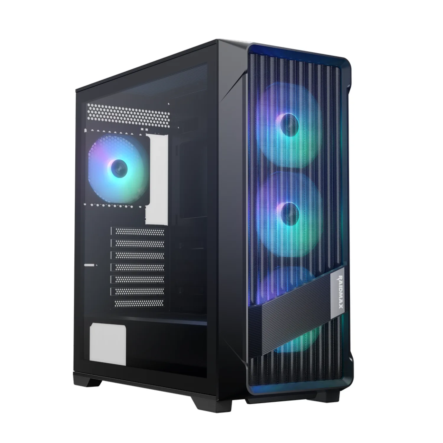 Gabinete Gamer Raidmax Meshian X603 Lite Black Argb Control Hub E-atx — foto 2