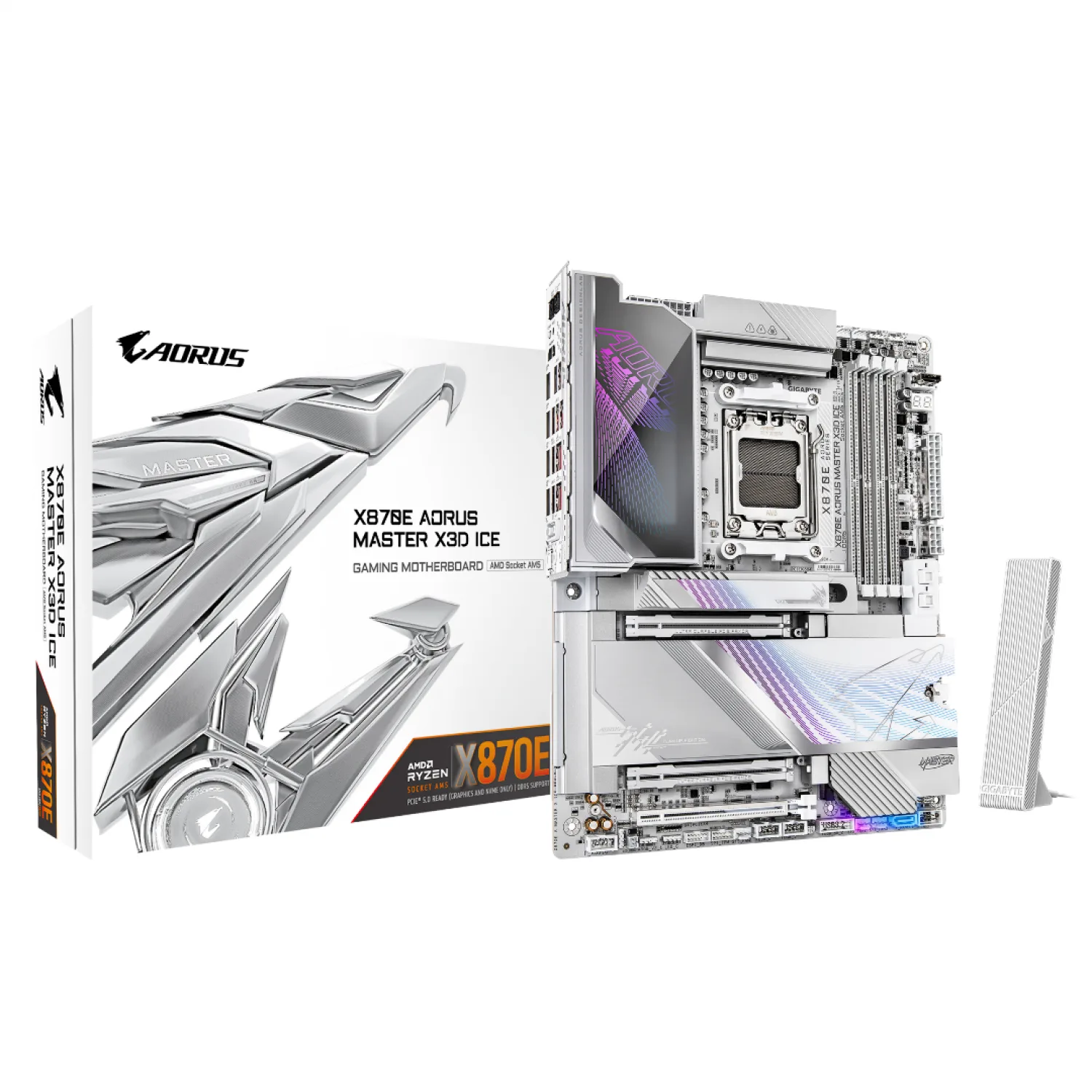 MOTHER GIGABYTE AMD (AM5) X870E AORUS MASTER X ICE