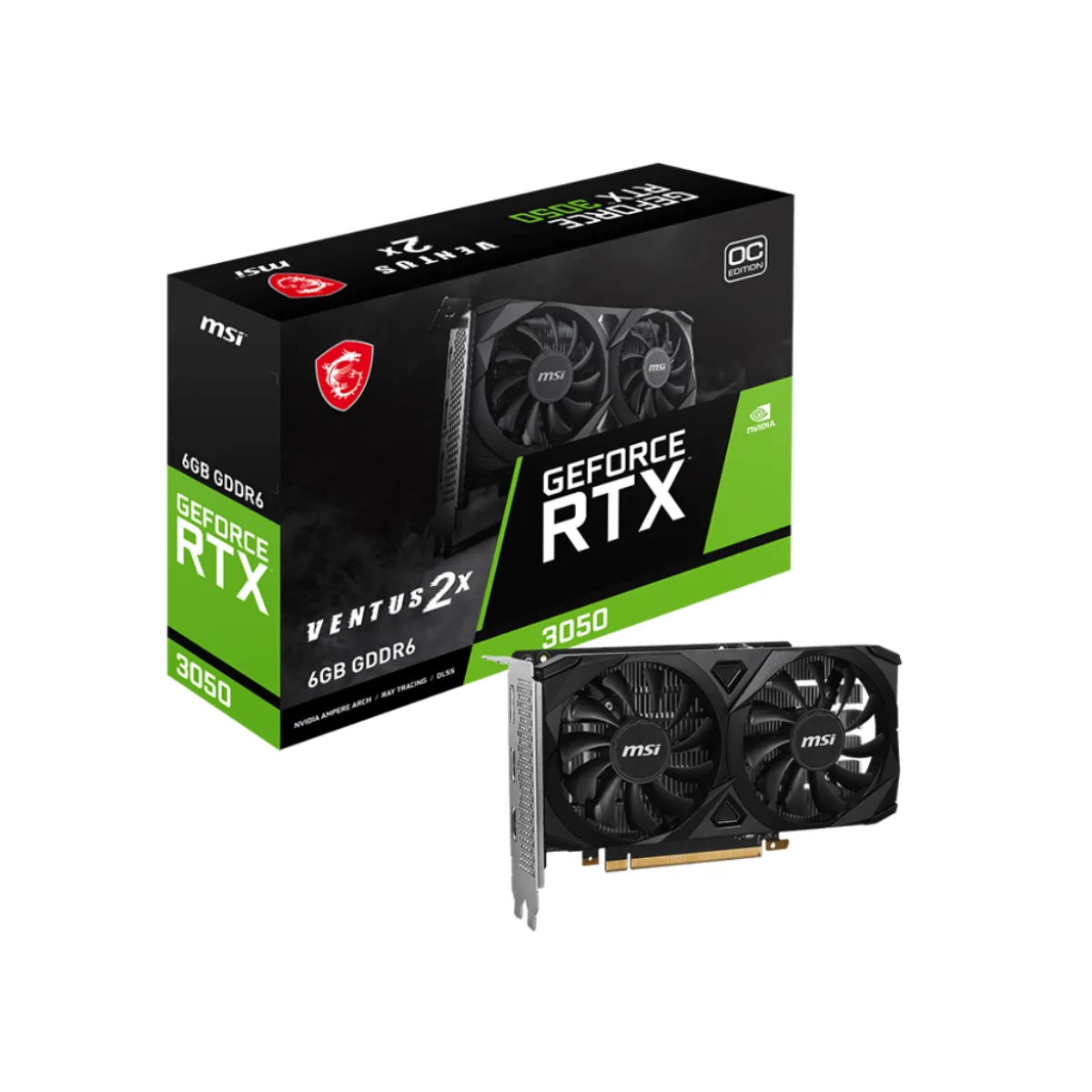 PLACA DE VIDEO MSI NVIDIA RTX 3050 VENTUS 6G OC