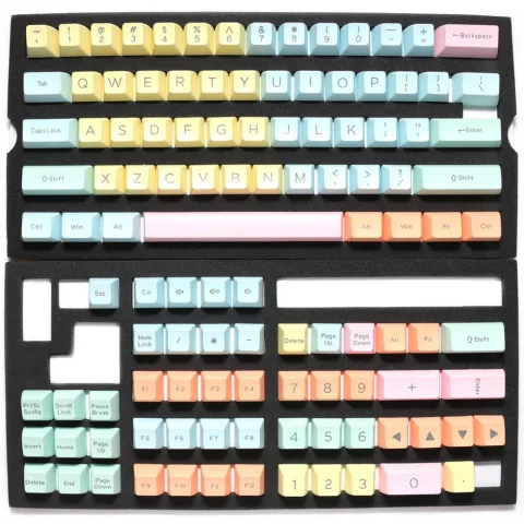 Set De Teclas Ducky Cotton Candy 108 Teclas Double Shot Keycap