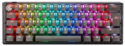 Teclado Mecanico Ducky One 3 Aura Clear Black 65 Mini Dkon2161st-bespdabaaac1