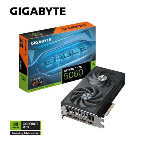 Placa de Video Gigabyte RTX 5060 Eagle OC 8GB